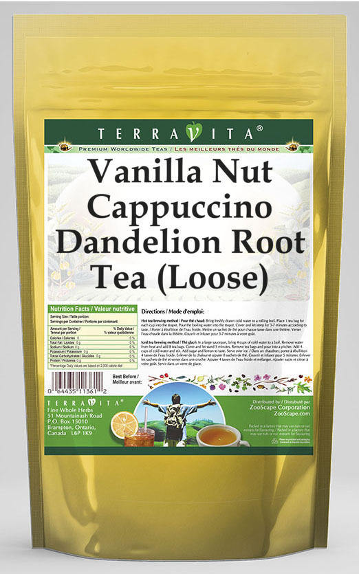 Vanilla Nut Cappuccino Dandelion Root Tea (Loose)