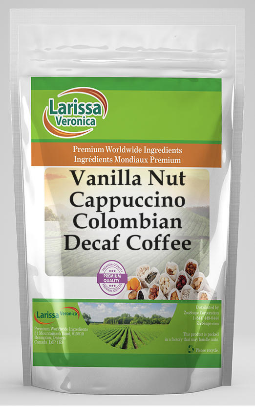 Vanilla Nut Cappuccino Colombian Decaf Coffee