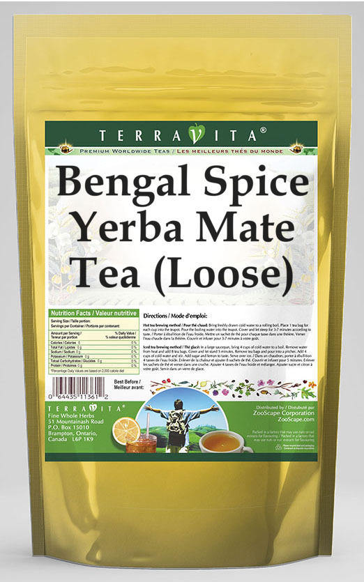 Bengal Spice Yerba Mate Tea (Loose)