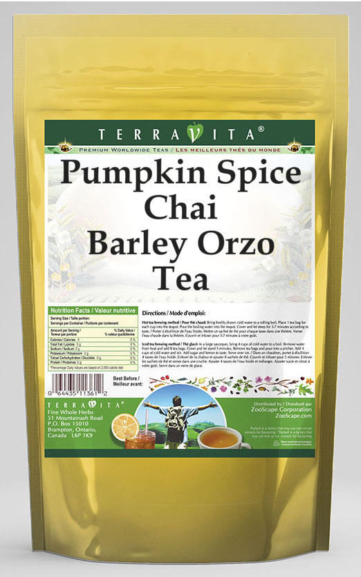 Pumpkin Spice Chai Barley Orzo Tea