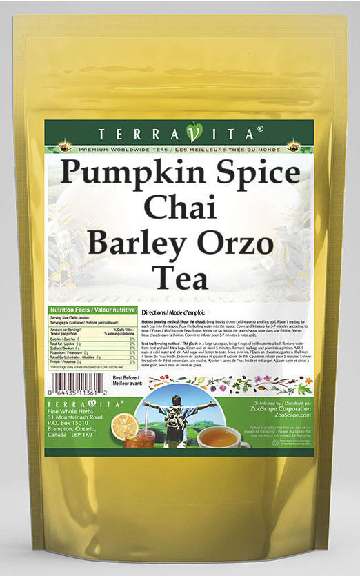 Pumpkin Spice Chai Barley Orzo Tea