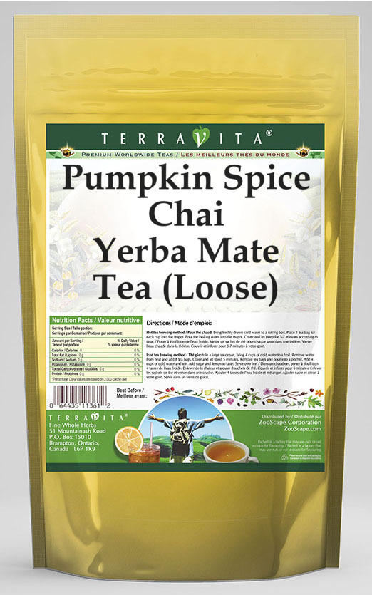 Pumpkin Spice Chai Yerba Mate Tea (Loose)