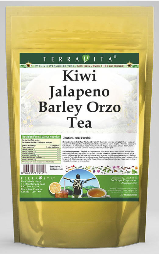 Kiwi Jalapeno Barley Orzo Tea