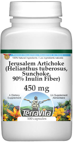 Jerusalem Artichoke (Helianthus tuberosus, Sunchoke, 90% Inulin Fiber) - 450 mg