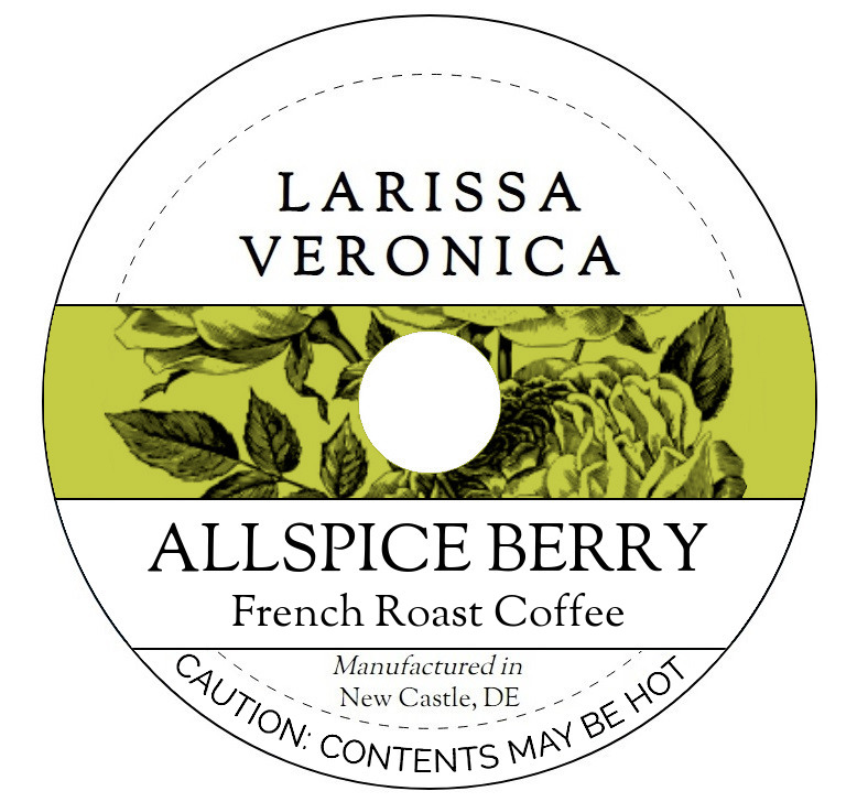 Allspice Berry French Roast Coffee <BR>(Single Serve K-Cup Pods)