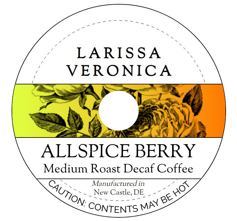 Allspice Berry Medium Roast Decaf Coffee <BR>(Single Serve K-Cup Pods)