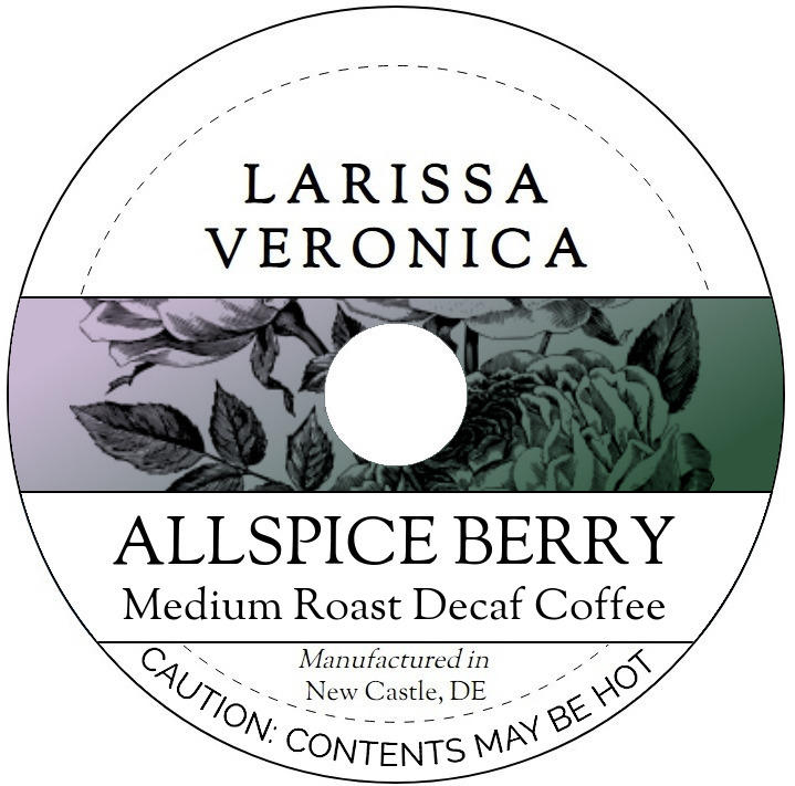 Allspice Berry Medium Roast Decaf Coffee <BR>(Single Serve K-Cup Pods)