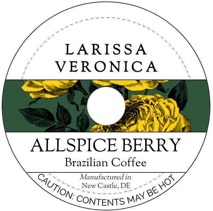 Allspice Berry Brazilian Coffee <BR>(Single Serve K-Cup Pods)