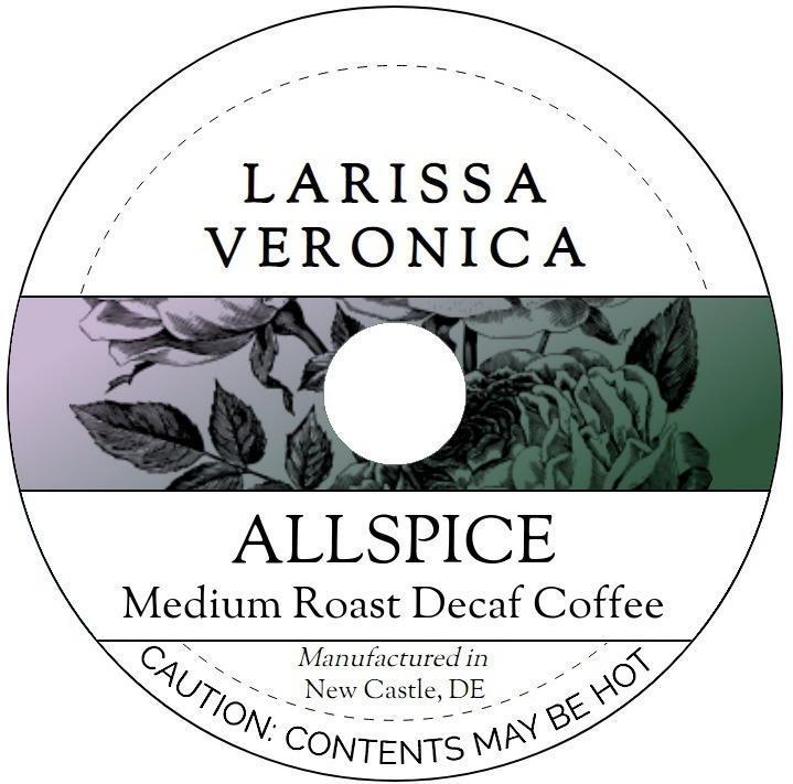 Allspice Medium Roast Decaf Coffee <BR>(Single Serve K-Cup Pods)