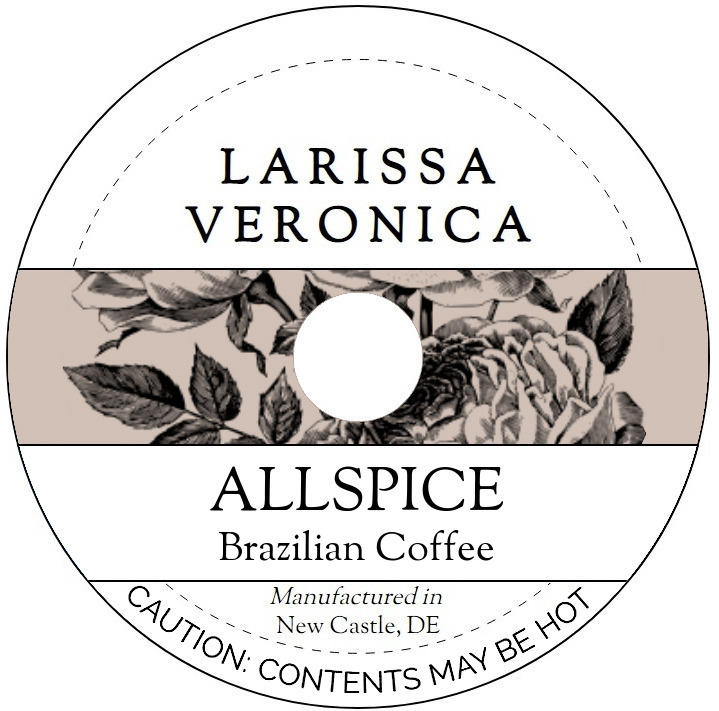 Allspice Brazilian Coffee <BR>(Single Serve K-Cup Pods)