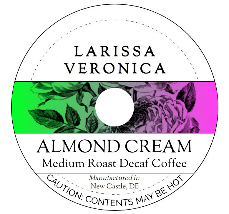 Almond Cream Medium Roast Decaf Coffee <BR>(Single Serve K-Cup Pods)