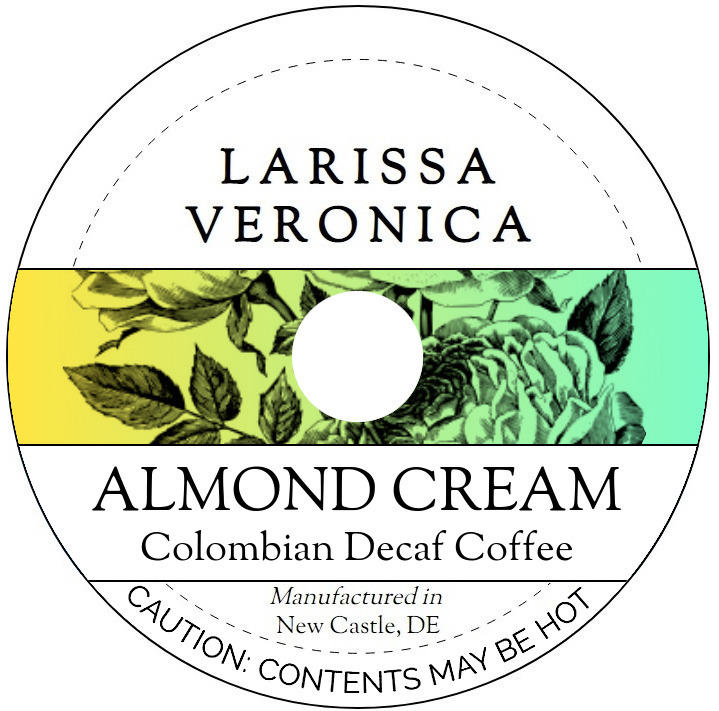 Almond Cream Colombian Decaf Coffee <BR>(Single Serve K-Cup Pods)