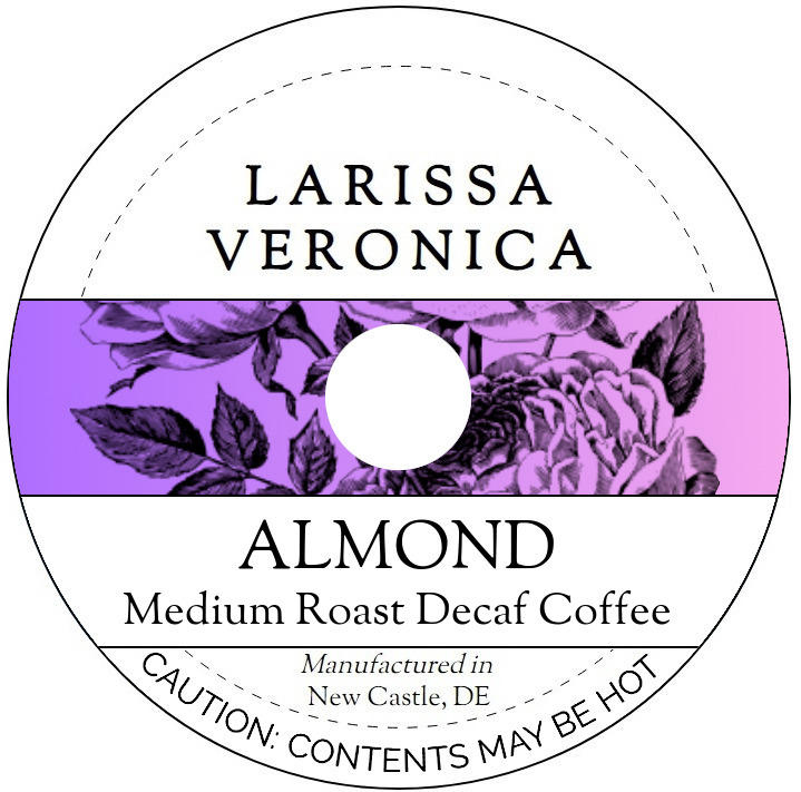 Almond Medium Roast Decaf Coffee <BR>(Single Serve K-Cup Pods)