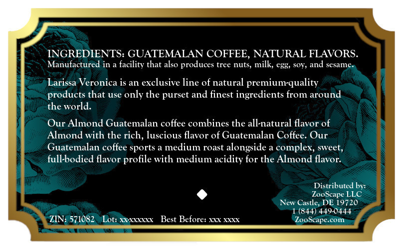 Almond Guatemalan Coffee <BR>(Single Serve K-Cup Pods)