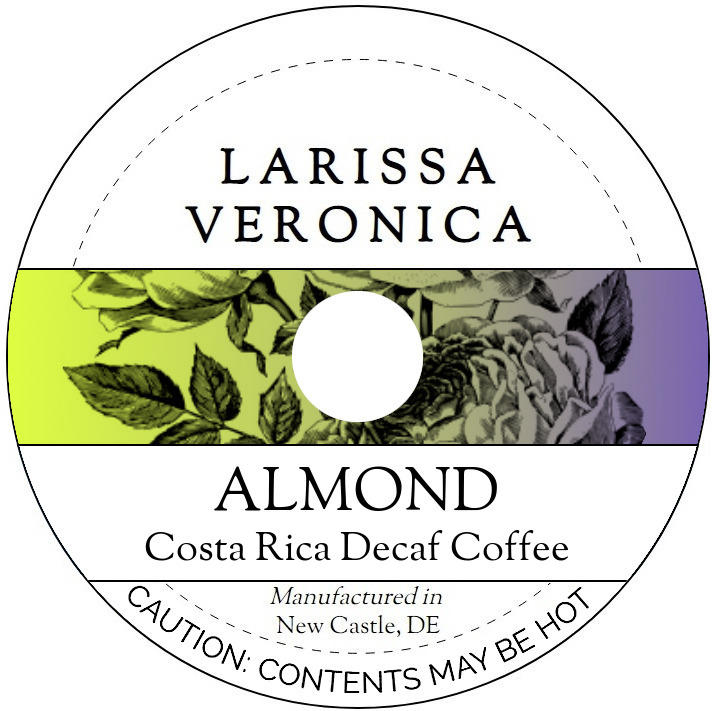Almond Costa Rica Decaf Coffee <BR>(Single Serve K-Cup Pods)