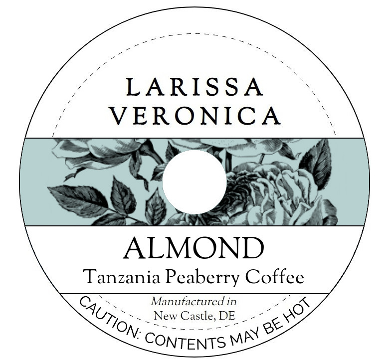 Almond Tanzania Peaberry Coffee <BR>(Single Serve K-Cup Pods)