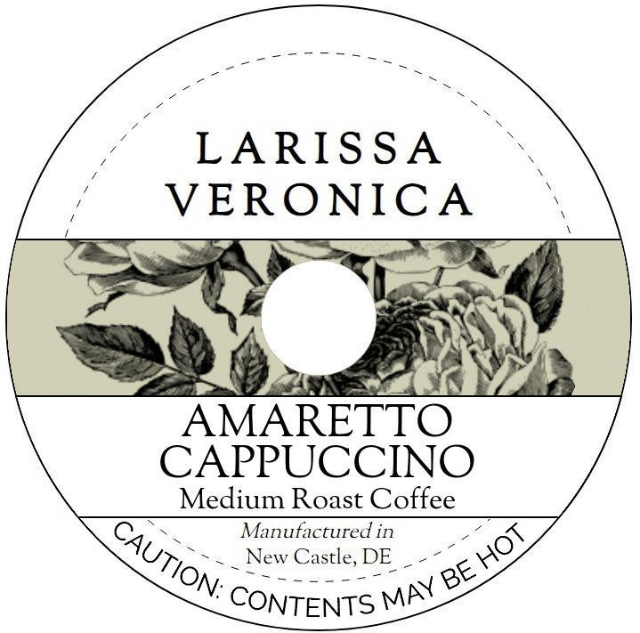 Amaretto Cappuccino Medium Roast Coffee <BR>(Single Serve K-Cup Pods)