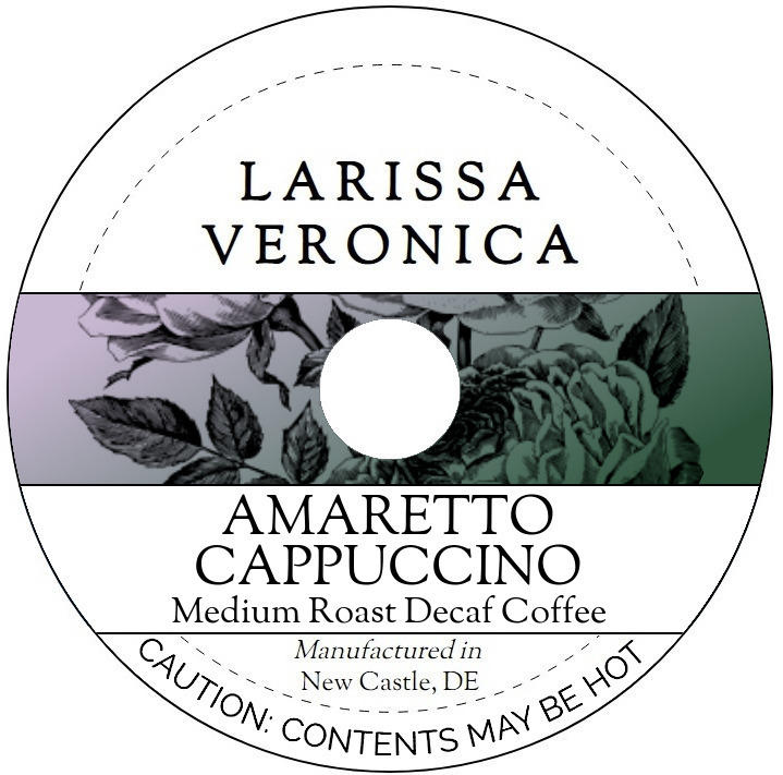 Amaretto Cappuccino Medium Roast Decaf Coffee <BR>(Single Serve K-Cup Pods)