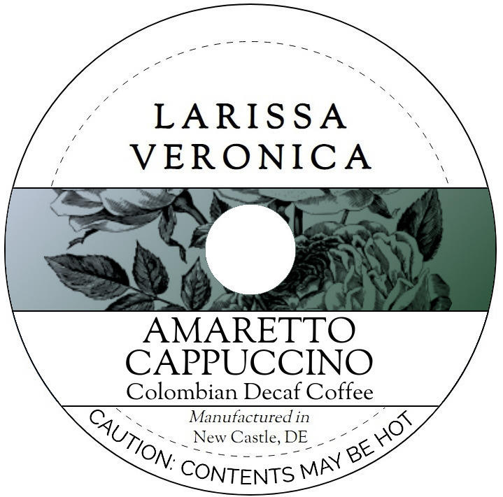 Amaretto Cappuccino Colombian Decaf Coffee <BR>(Single Serve K-Cup Pods)
