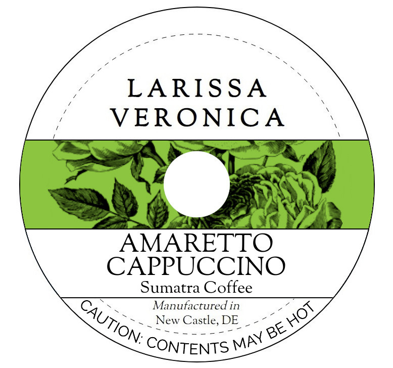 Amaretto Cappuccino Sumatra Coffee <BR>(Single Serve K-Cup Pods)