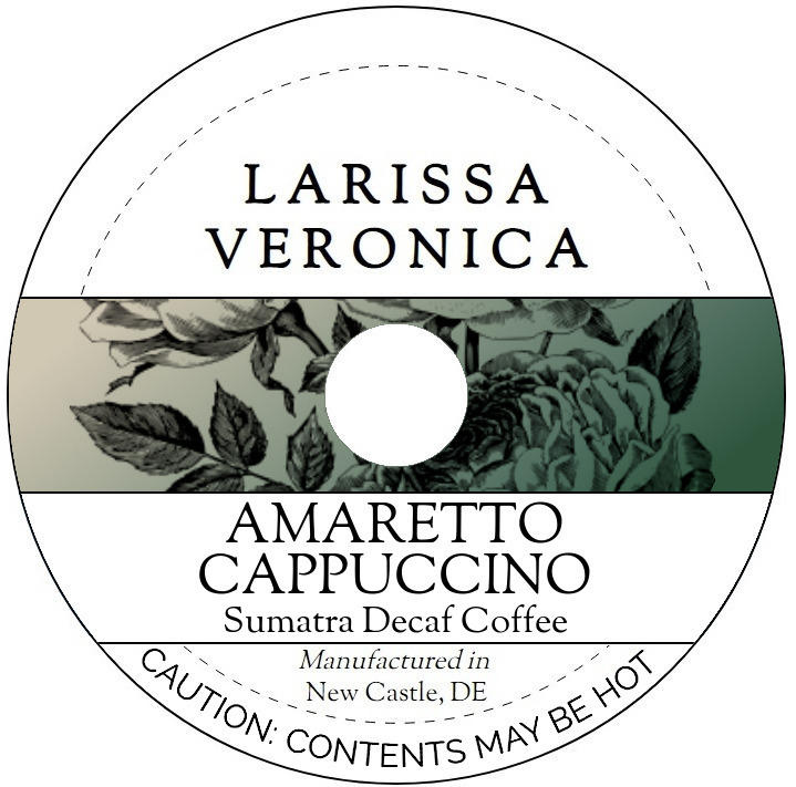 Amaretto Cappuccino Sumatra Decaf Coffee <BR>(Single Serve K-Cup Pods)