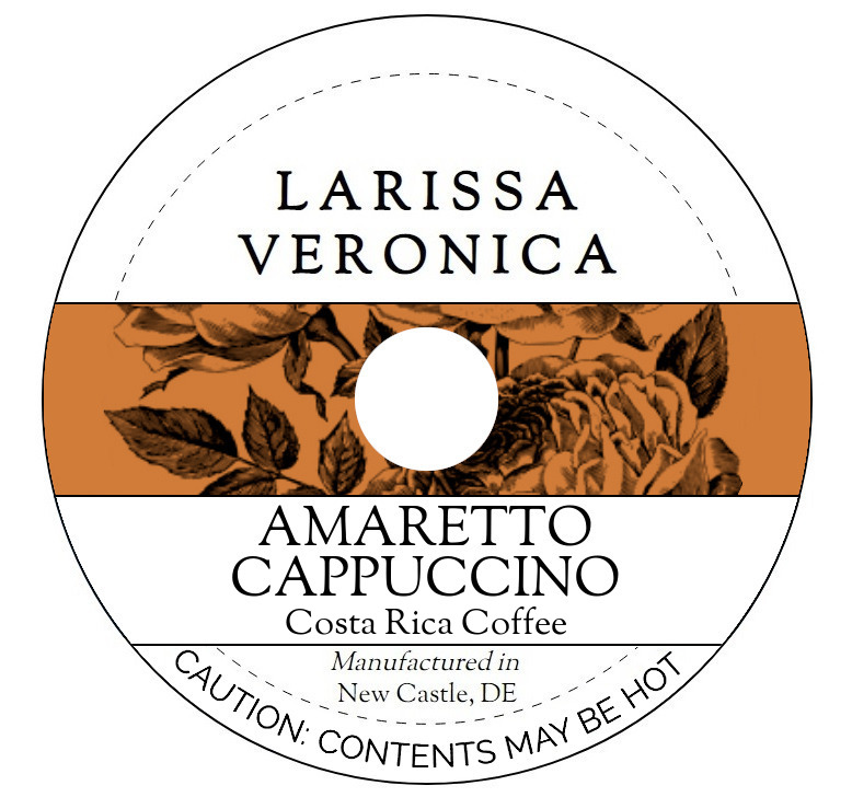 Amaretto Cappuccino Costa Rica Coffee <BR>(Single Serve K-Cup Pods)