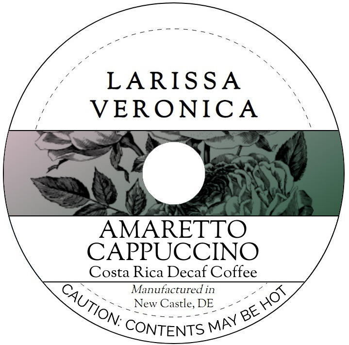 Amaretto Cappuccino Costa Rica Decaf Coffee <BR>(Single Serve K-Cup Pods)