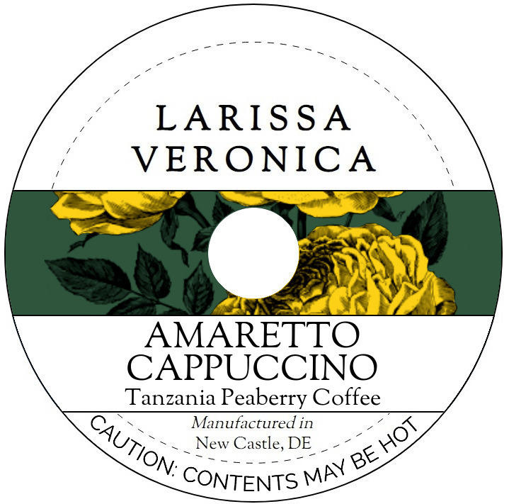 Amaretto Cappuccino Tanzania Peaberry Coffee <BR>(Single Serve K-Cup Pods)