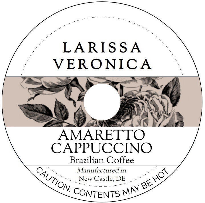Amaretto Cappuccino Brazilian Coffee <BR>(Single Serve K-Cup Pods)