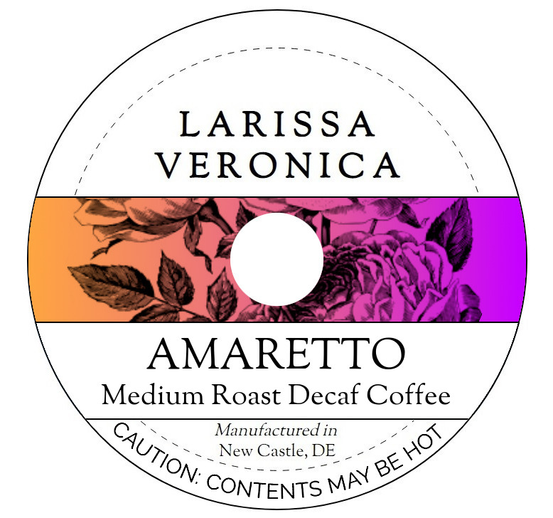 Amaretto Medium Roast Decaf Coffee <BR>(Single Serve K-Cup Pods)