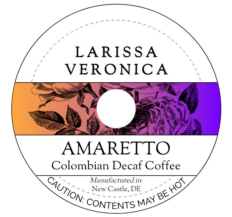 Amaretto Colombian Decaf Coffee <BR>(Single Serve K-Cup Pods)