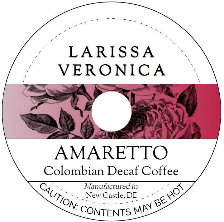 Amaretto Colombian Decaf Coffee <BR>(Single Serve K-Cup Pods)