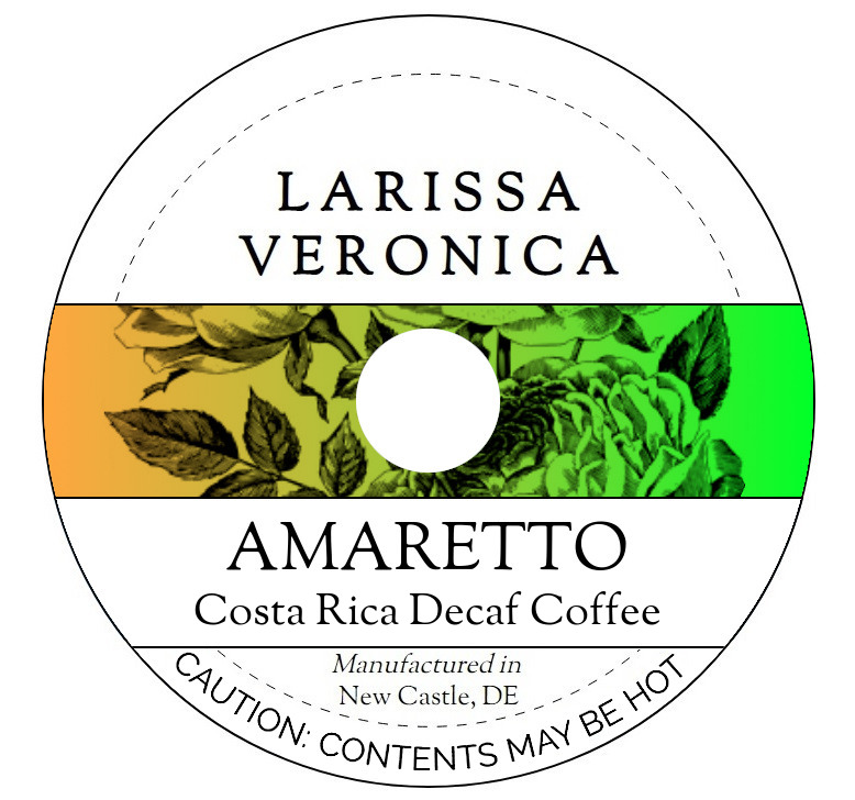 Amaretto Costa Rica Decaf Coffee <BR>(Single Serve K-Cup Pods)