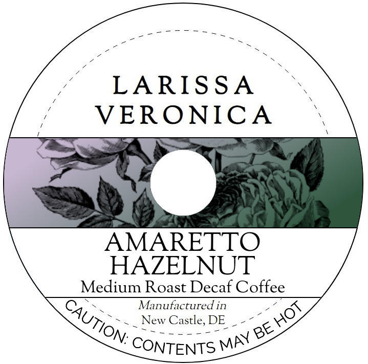 Amaretto Hazelnut Medium Roast Decaf Coffee <BR>(Single Serve K-Cup Pods)