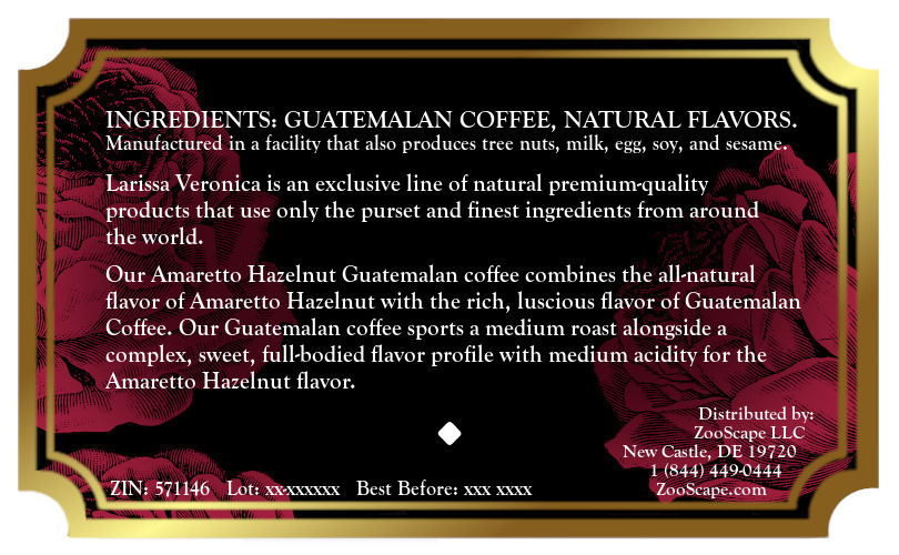 Amaretto Hazelnut Guatemalan Coffee <BR>(Single Serve K-Cup Pods)