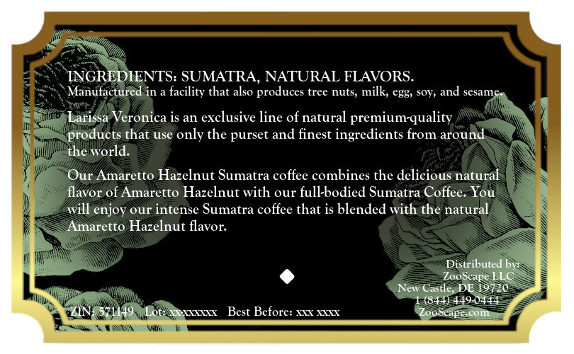 Amaretto Hazelnut Sumatra Coffee <BR>(Single Serve K-Cup Pods)