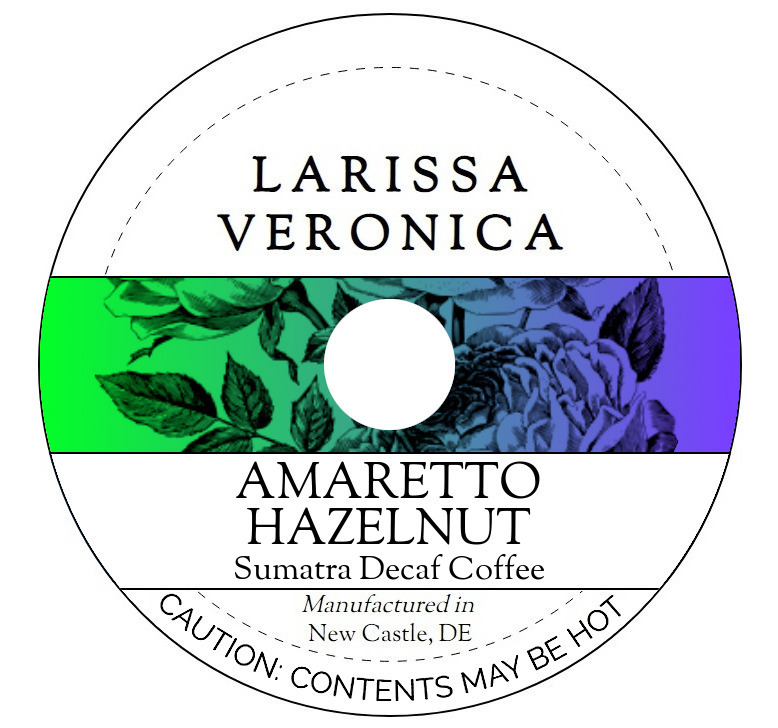 Amaretto Hazelnut Sumatra Decaf Coffee <BR>(Single Serve K-Cup Pods)