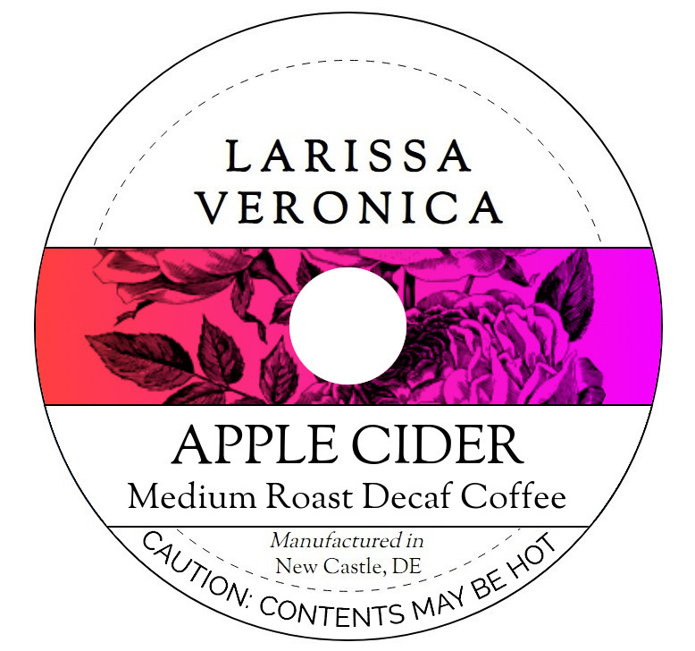 Apple Cider Medium Roast Decaf Coffee <BR>(Single Serve K-Cup Pods)