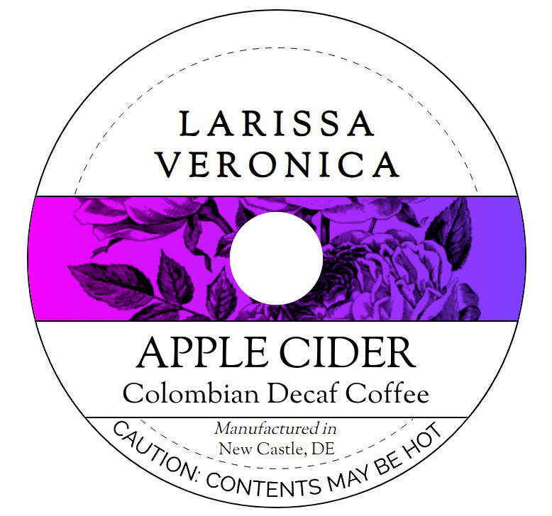 Apple Cider Colombian Decaf Coffee <BR>(Single Serve K-Cup Pods)