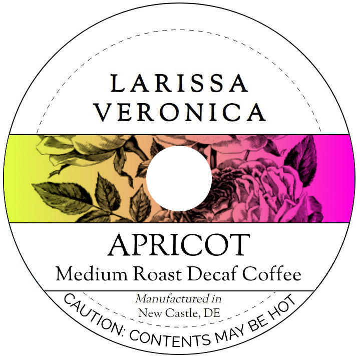 Apricot Medium Roast Decaf Coffee <BR>(Single Serve K-Cup Pods)