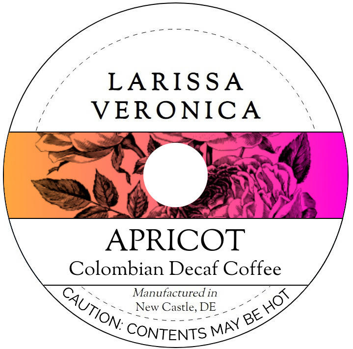 Apricot Colombian Decaf Coffee <BR>(Single Serve K-Cup Pods)