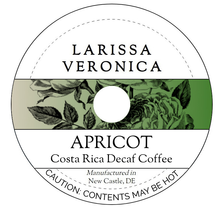 Apricot Costa Rica Decaf Coffee <BR>(Single Serve K-Cup Pods)