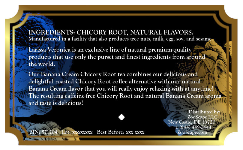 Banana Cream Chicory Root Tea <BR>(Single Serve K-Cup Pods)