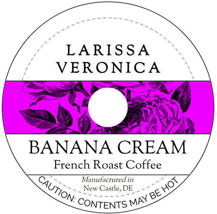 Banana Cream French Roast Coffee <BR>(Single Serve K-Cup Pods)