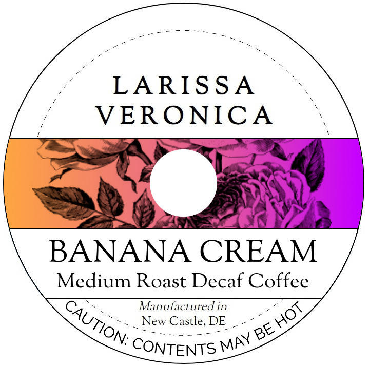 Banana Cream Medium Roast Decaf Coffee <BR>(Single Serve K-Cup Pods)