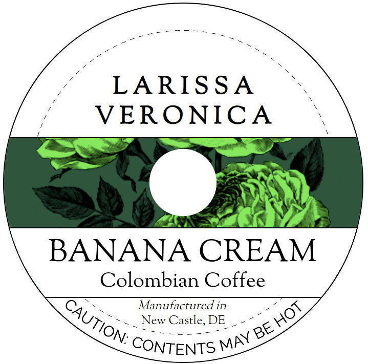 Banana Cream Colombian Coffee <BR>(Single Serve K-Cup Pods)