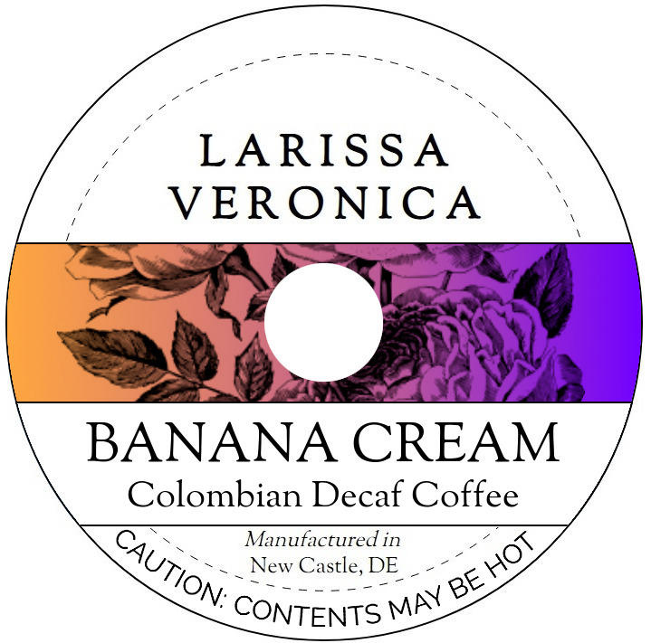 Banana Cream Colombian Decaf Coffee <BR>(Single Serve K-Cup Pods)