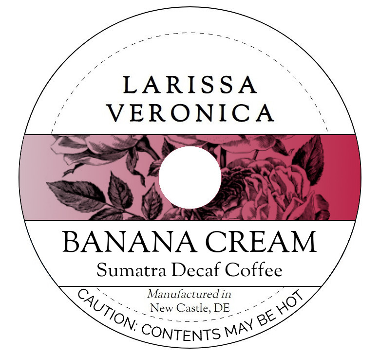 Banana Cream Sumatra Decaf Coffee <BR>(Single Serve K-Cup Pods)