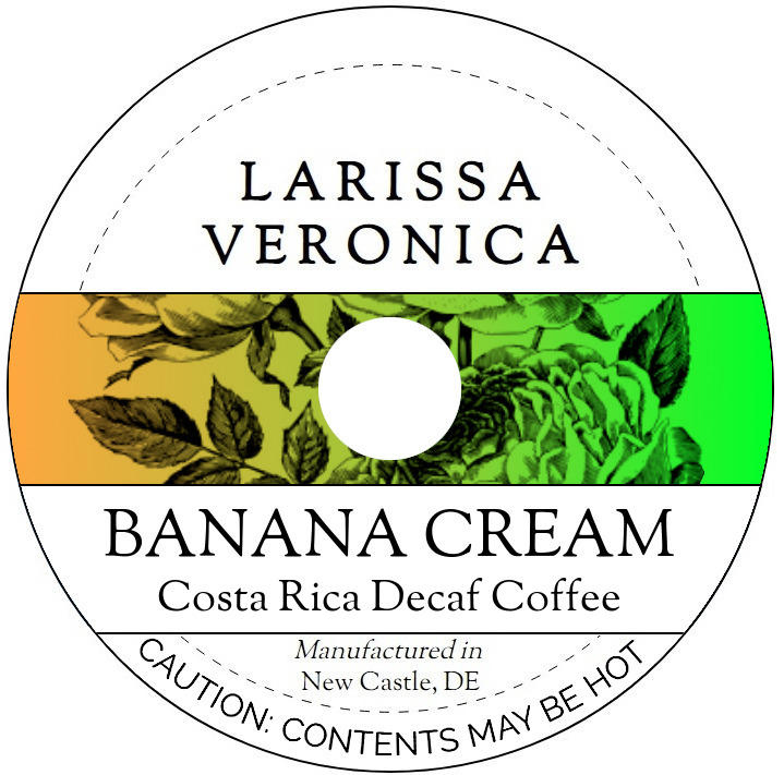 Banana Cream Costa Rica Decaf Coffee <BR>(Single Serve K-Cup Pods)
