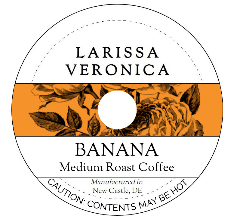 Banana Medium Roast Coffee <BR>(Single Serve K-Cup Pods)
